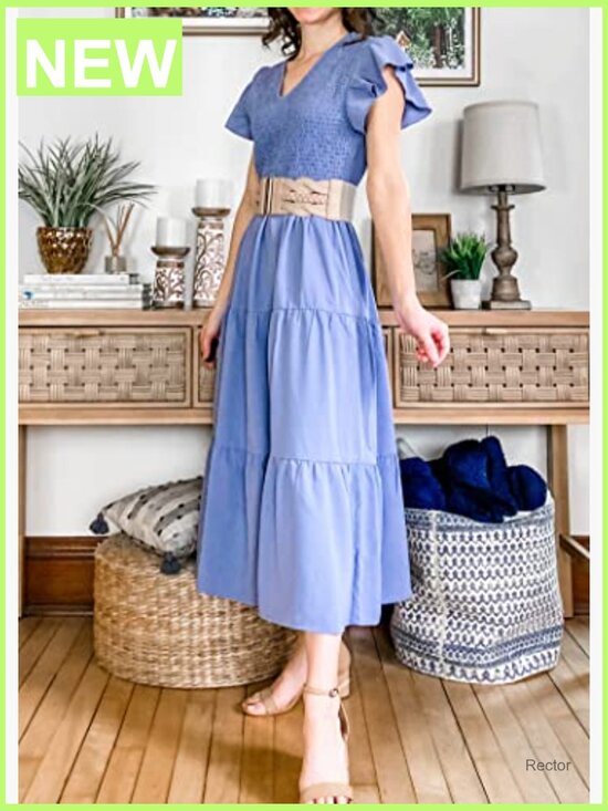 3-inch Elastic Stretchy Wide Belt Vintage Fashion Retro Hook & Eye Closure main image 3